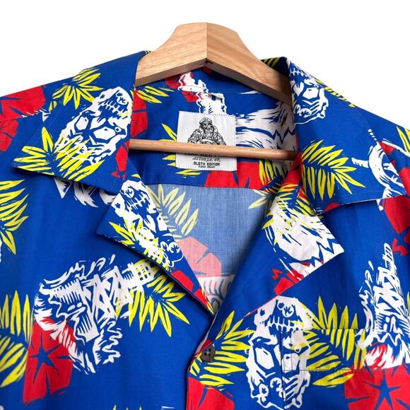 Goonies Dead Man's Isle Sloth Edition First Print Short Sleeve Button Up Mens XL - Picture 6 of 10